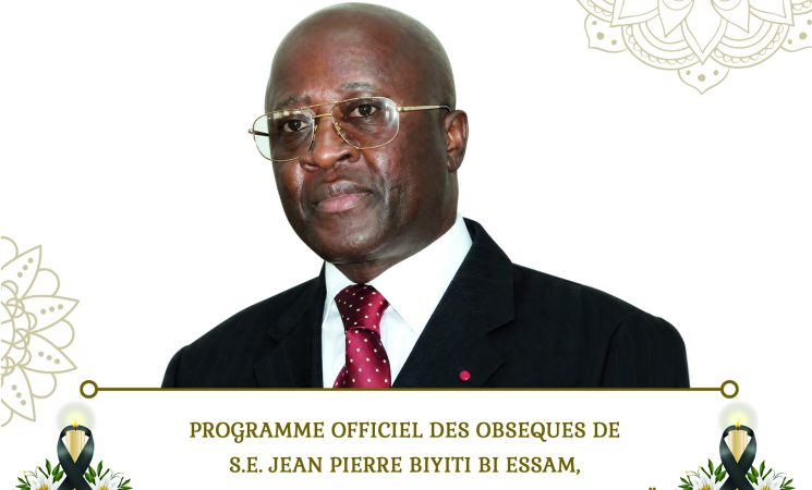 PROGRAMME OFFICIEL DES OBSEQUES DE S.E. Jean-Pierre BIYITI bi ESSAM